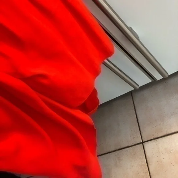 ASOS Red Wrap Style Dress Size 12 - Picture 7 of 8